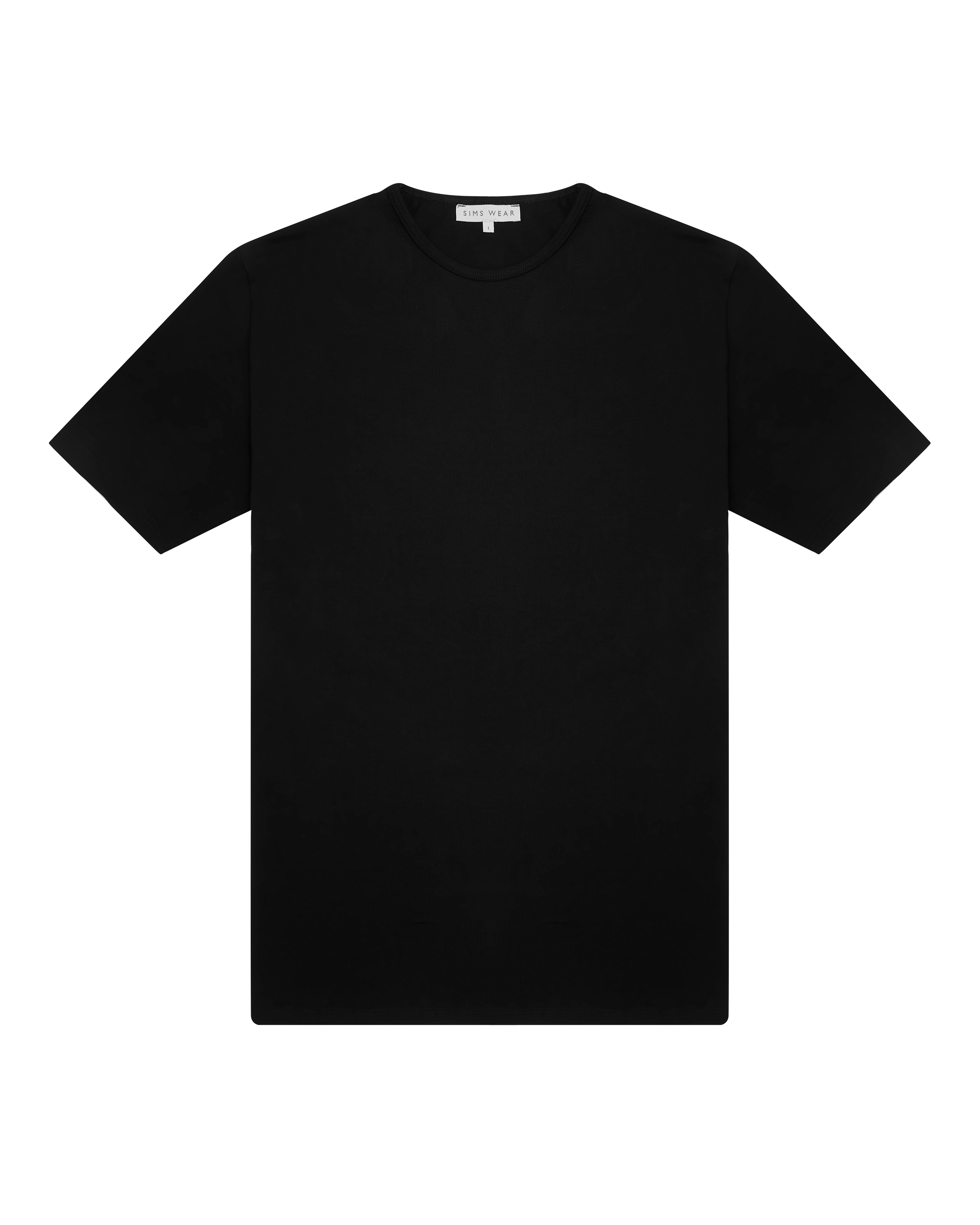 ★COOR★ Supima Cotton Semi-Overfit T-Shirt (Black) Black Supima Cotton T-Shirt | Sims Wear | Simswear