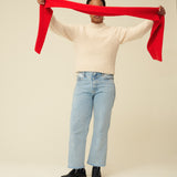Merino Lambswool Scarf - Poppy Red