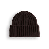 Merino Lambswool Beanie - Dark Brown