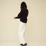 Chunky Merino Lambswool Jumper - Dark Brown