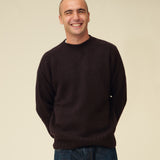 Chunky Merino Lambswool Jumper - Dark Brown