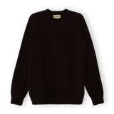 Chunky Merino Lambswool Jumper - Dark Brown