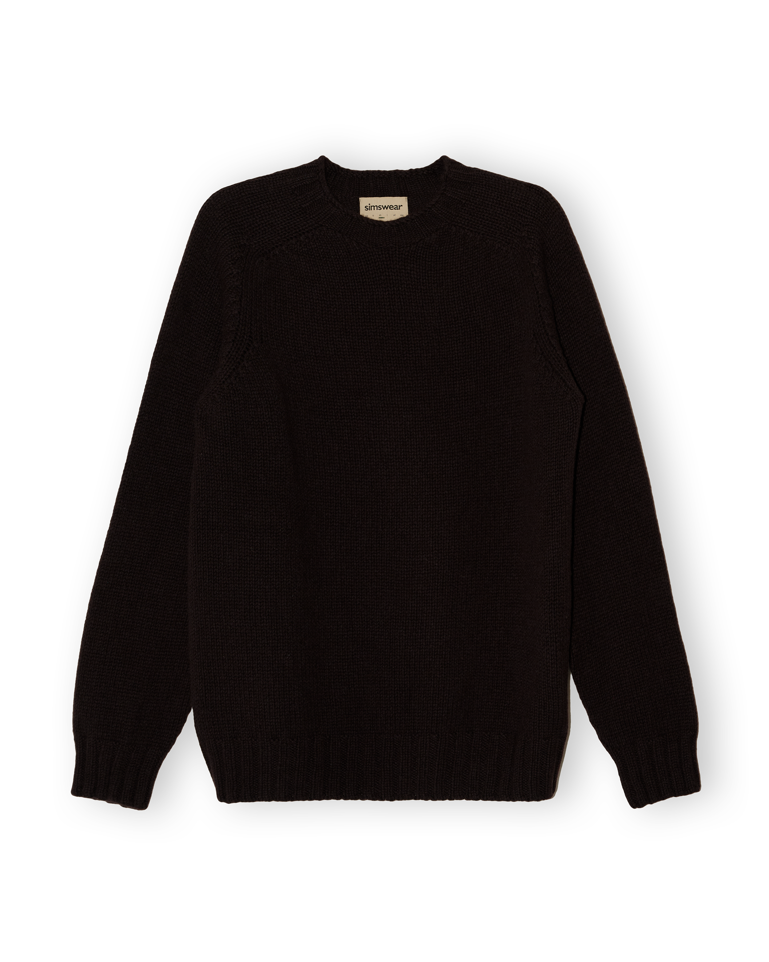 Chunky Merino Lambswool Jumper - Dark Brown