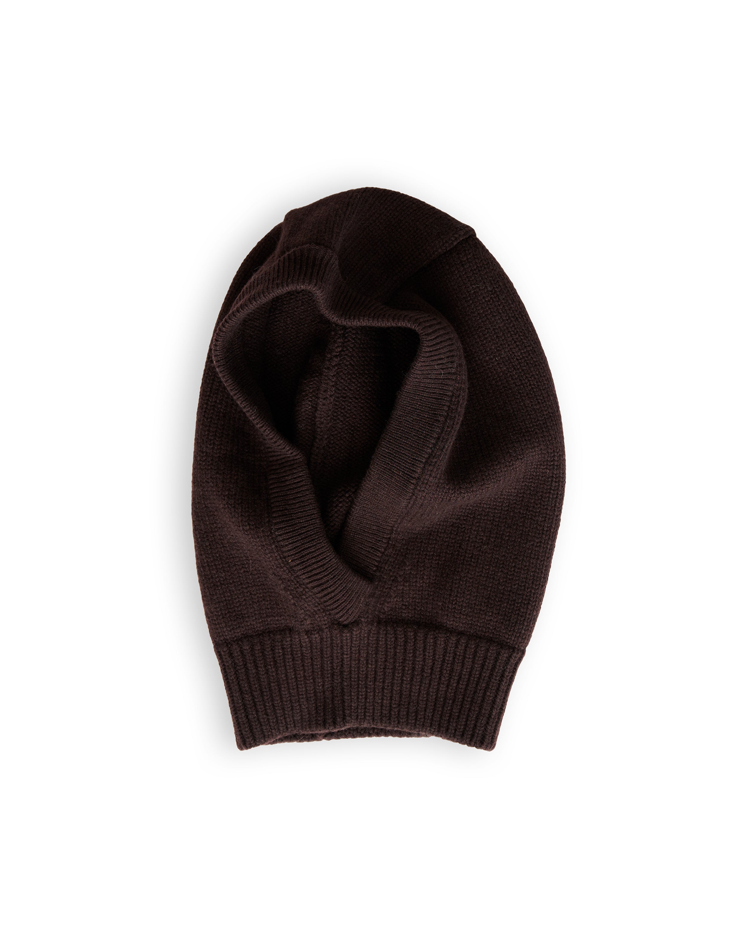 Merino Lambswool Hood - Dark Brown