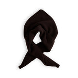Merino Lambswool Neckerchief - Dark Brown