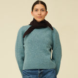 Merino Lambswool Neckerchief - Dark Brown