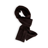 Merino Lambswool Scarf - Dark Brown