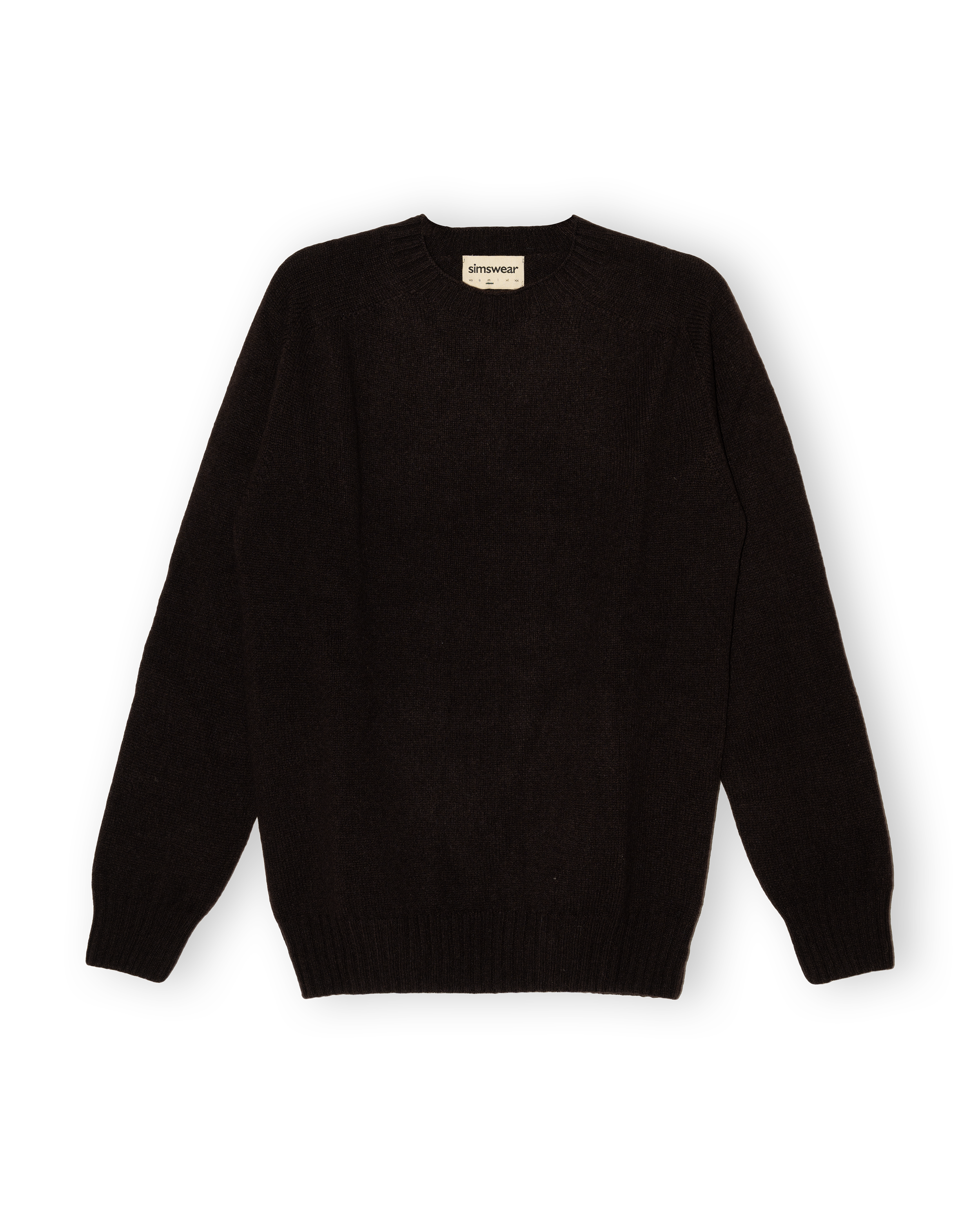 Merino Lambswool Jumper - Dark Brown