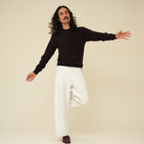 Merino Lambswool Jumper - Dark Brown