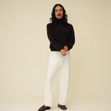 Merino Lambswool Roll Neck - Dark Brown