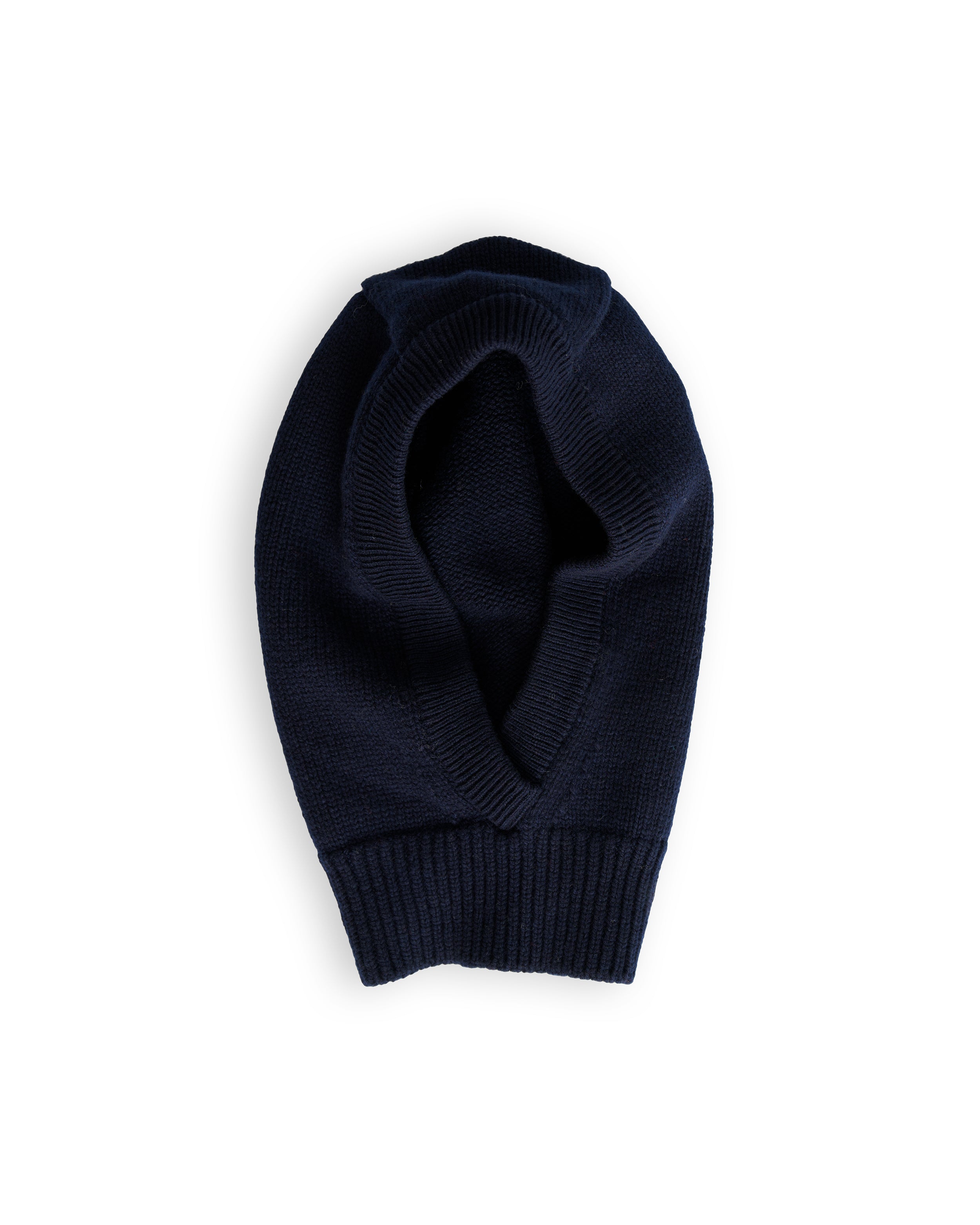 Merino Lambswool Hood - Navy Blue