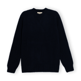 Chunky Merino Lambswool Jumper - Navy Blue