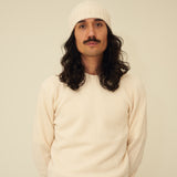 Merino Lambswool Beanie - Ecru