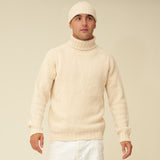 Merino Lambswool Beanie - Ecru