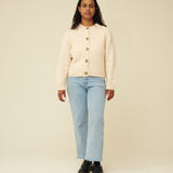 Merino Lambswool Cardigan - Ecru