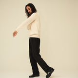 Chunky Merino Lambswool Jumper - Ecru