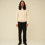 Chunky Merino Lambswool Jumper - Ecru