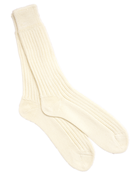 Ecru Cotton Socks Thumbnail