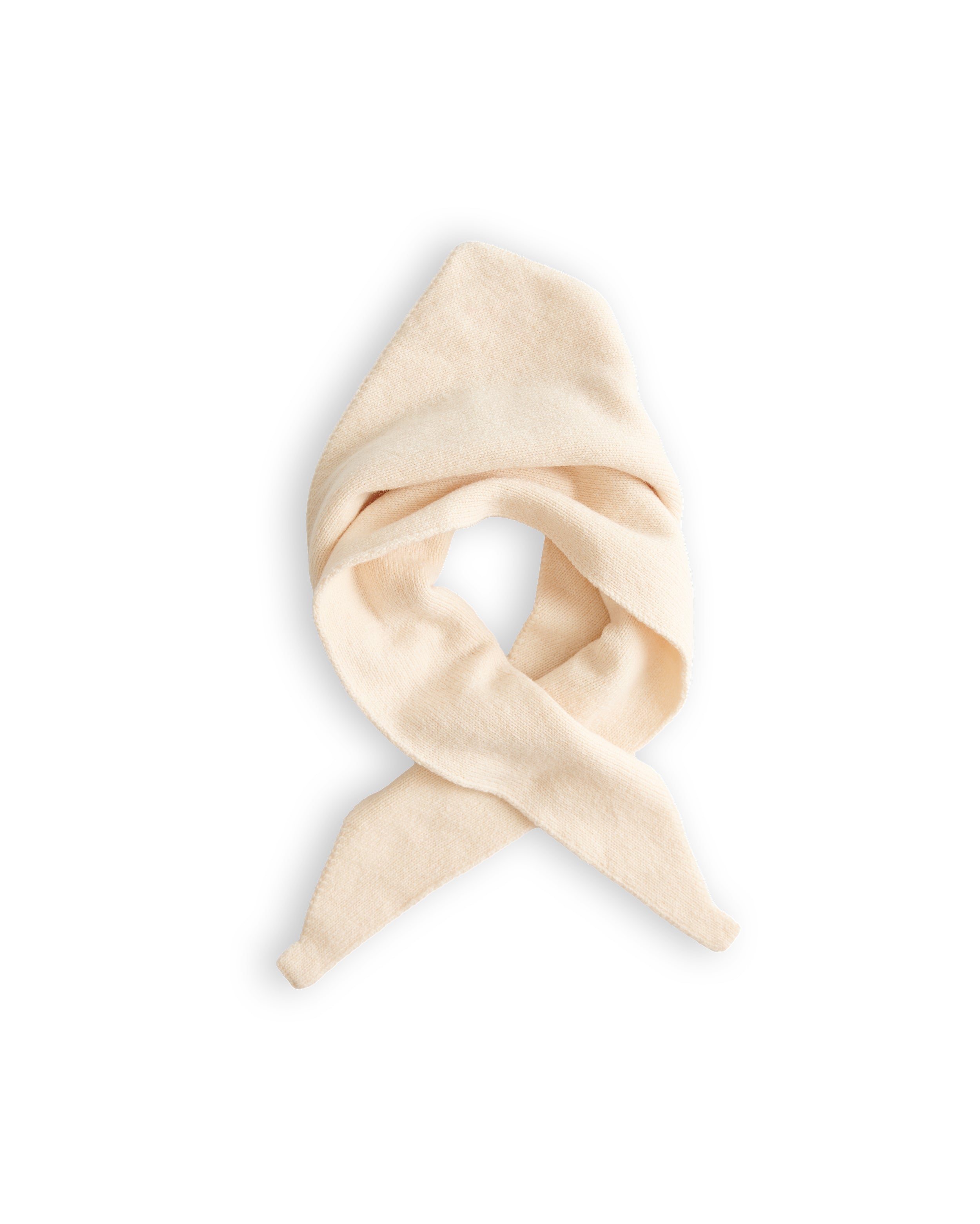 Merino Lambswool Neckerchief - Ecru