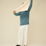 Merino Lambswool Neckerchief - Ecru