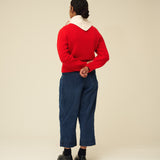 Merino Lambswool Neckerchief - Ecru