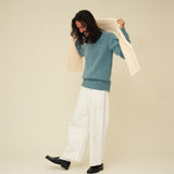 Merino Lambswool Scarf - Ecru