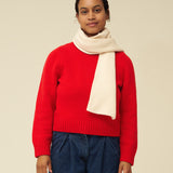 Merino Lambswool Scarf - Ecru