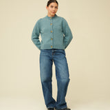 Merino Lambswool Cardigan - Helford Green