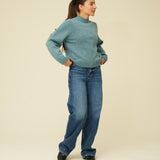 Merino Lambswool Jumper - Helford Green