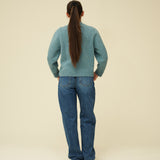 Merino Lambswool Cardigan - Helford Green