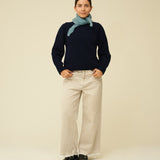 Merino Lambswool Neckerchief - Helford Green