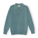 Merino Lambswool Rugby Jumper - Helford Green