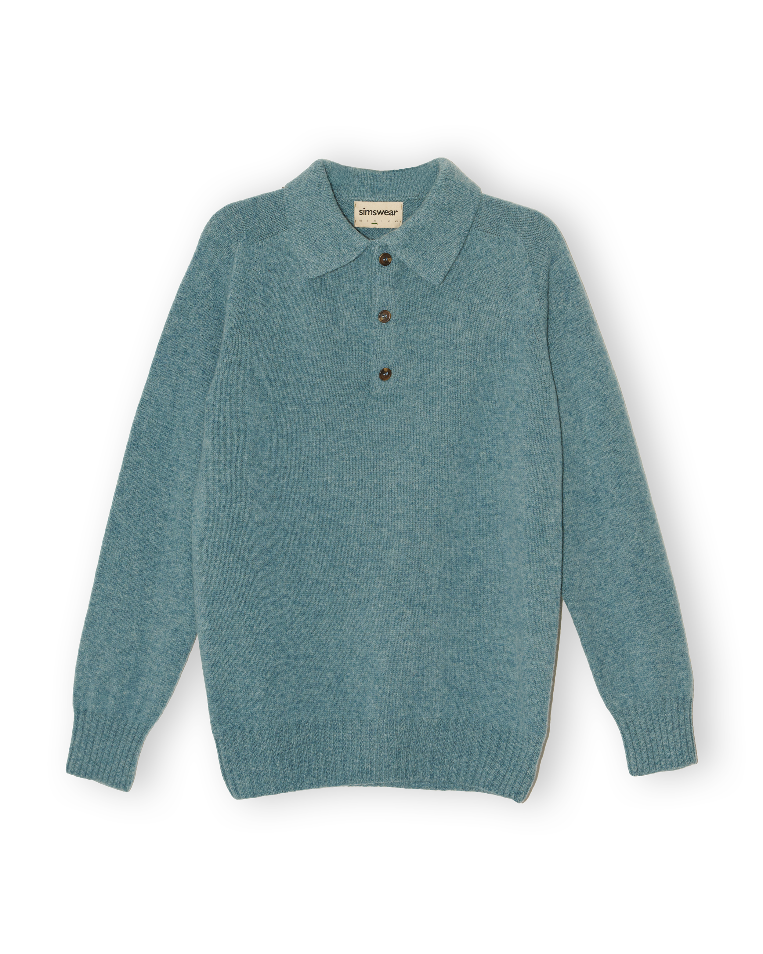 Merino Lambswool Rugby Jumper - Helford Green