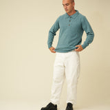 Merino Lambswool Rugby Jumper - Helford Green