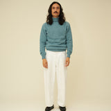 Merino Lambswool Roll Neck - Helford Green