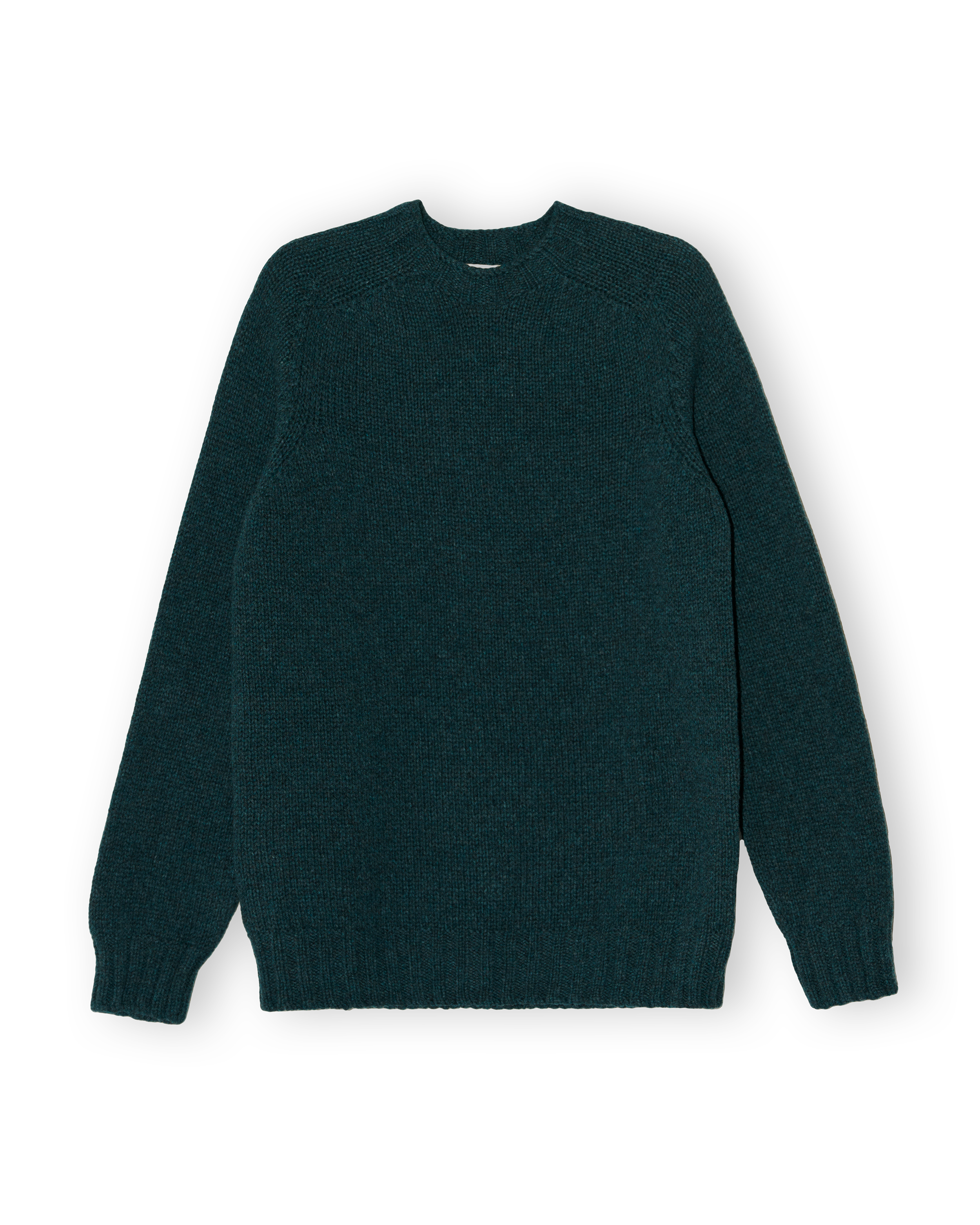 Chunky Merino Lambswool Jumper - Petrol Green