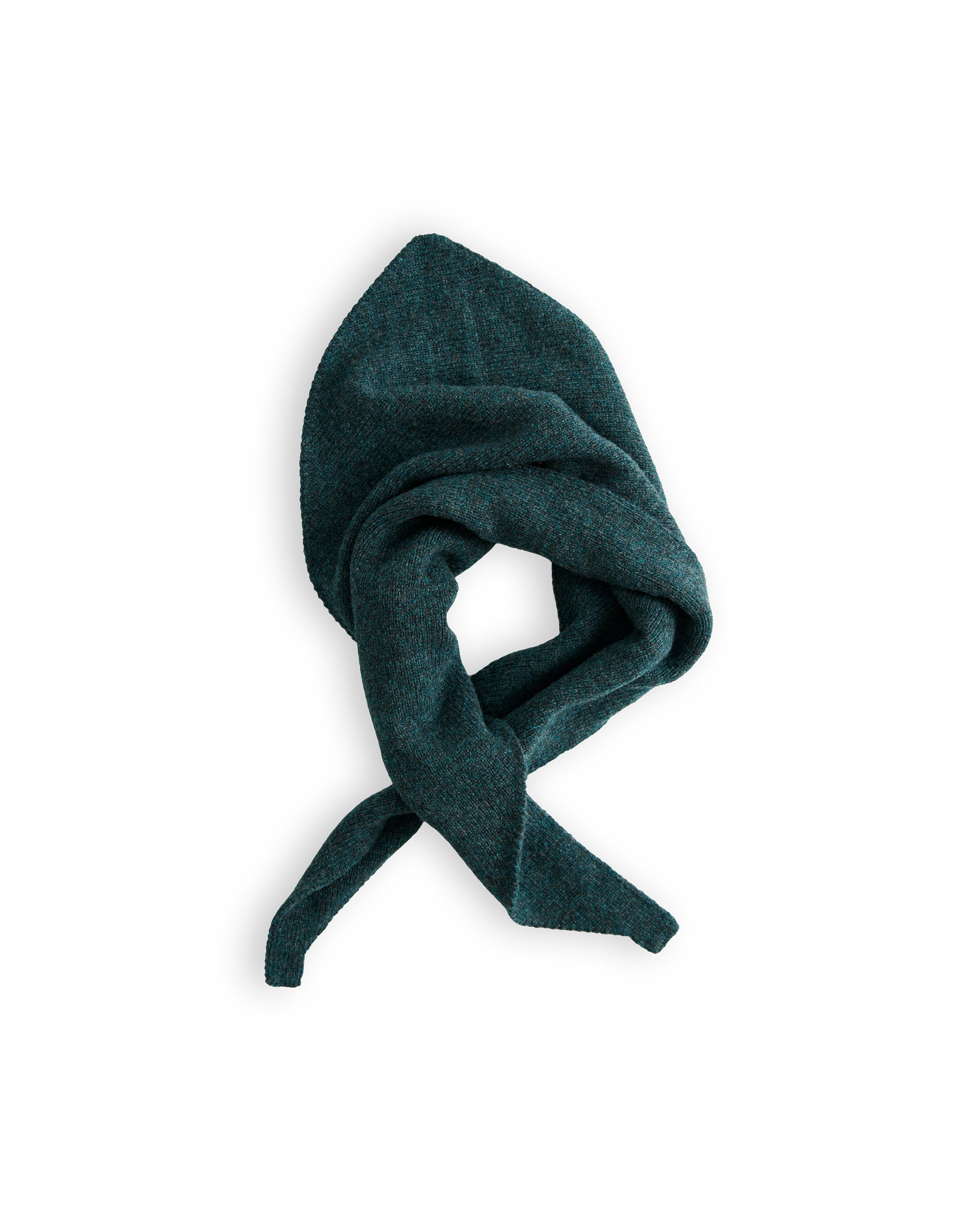 Merino Lambswool Neckerchief - Petrol Green