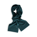 Merino Lambswool Scarf - Petrol Green