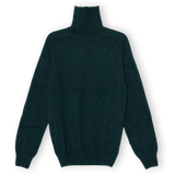 Merino Lambswool Roll Neck - Petrol Green