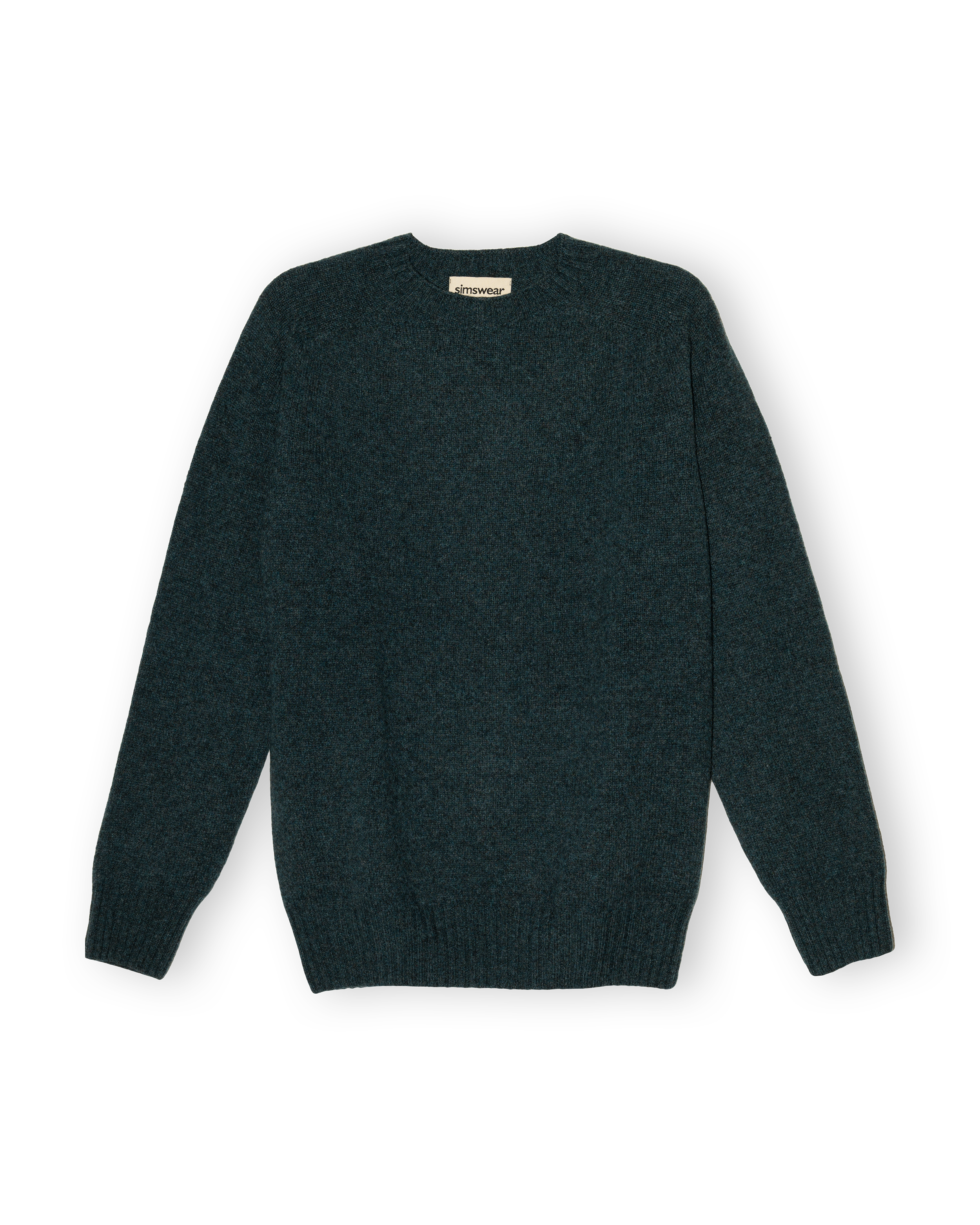 Merino Lambswool Jumper - Petrol Green