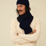 Merino Lambswool Beanie - Navy Blue