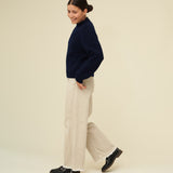 Merino Lambswool Jumper - Navy Blue