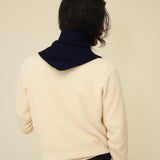 Merino Lambswool Neckerchief - Navy Blue