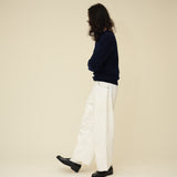 Merino Lambswool Jumper - Navy Blue