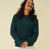 Chunky Merino Lambswool Jumper - Petrol Green
