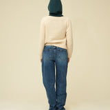 Merino Lambswool Hood - Petrol Green