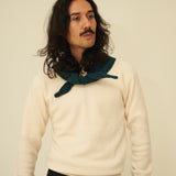 Merino Lambswool Neckerchief - Petrol Green