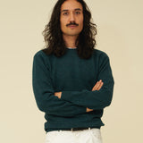 Merino Lambswool Jumper - Petrol Green