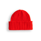 Merino Lambswool Beanie - Poppy Red