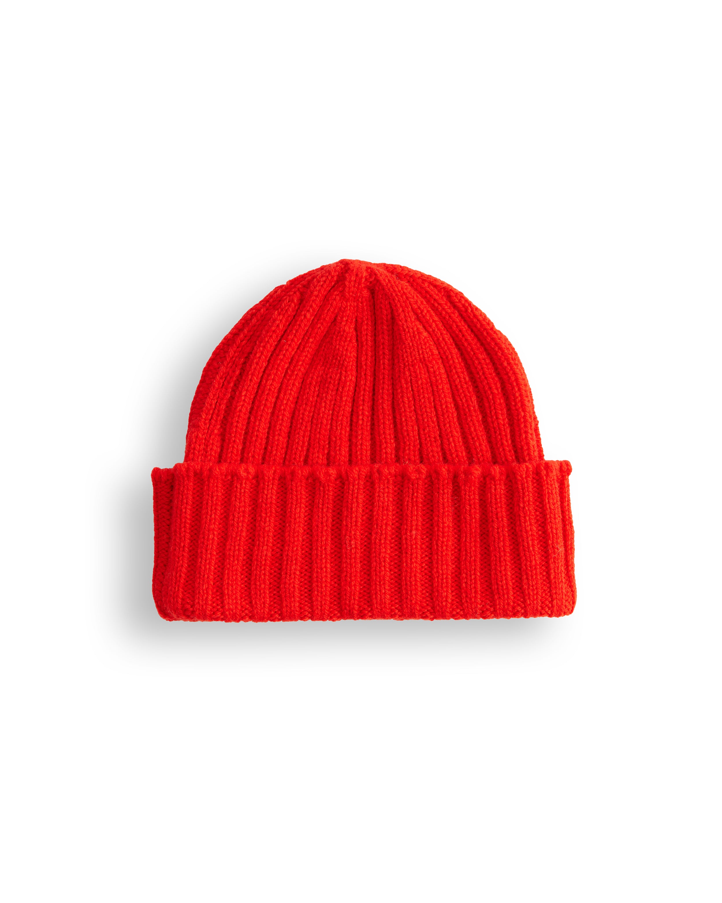 Merino Lambswool Beanie - Poppy Red